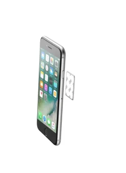 CELLULARLINE - MAG4PILOTFORCE Supporto smartphone da auto magnetico con fissaggio a ventosa, Universale - Nero