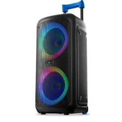 Cellularline - Music Sound - Cassa Speaker Bluetooth con 80WATT di Potenza – Wireless - Luci RGB - 4 Ore di Play Time + Telecomando