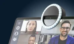 CELLULARLINE - SELFIE RING POCKETK - Anello led per riprese video e selfie - Nero