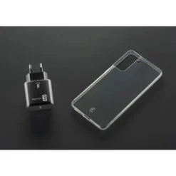 CELLULARLINE STARTER KIT con back cover e caricabatteria USB Type-C 25W per Galaxy S22