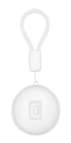 Cellularline TRACY TAG - Trova Oggetti compatibile con Apple iOS Find Me - Compatibile con Accessori Airtag - Batteria sostituibile (durata 1 anno) - Resistente a polvere ed acqua - Bianco