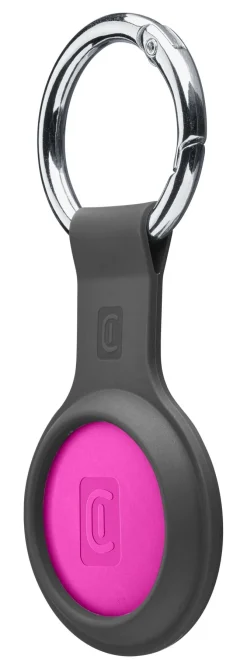 Cellularline TRACY TAG - Trova Oggetti compatibile con Apple iOS Find Me - Compatibile con Accessori Airtag - Batteria sostituibile (durata 1 anno) - Resistente a polvere ed acqua - Rosa