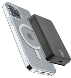 Cellularline Wireless power bank MAG 10000 Caricabatterie portatile compatibile con MagSafe Nero