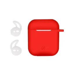 Celly Aircase Custodia per Airpods Rosso