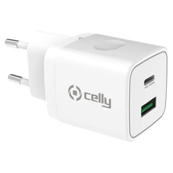 Celly Caricabatteria Propower alimentatore usb, usb-c - 20w