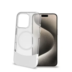 Celly Custodia Magdual con MagSafe per Apple iPhone 16 Pro Max - Bianco