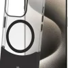 Celly - MAGDUAL1079BK Custodia Magdual per iphone 16 pro Trasparente - Nero