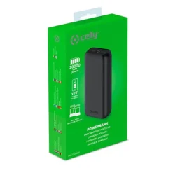 Celly Powerbank Energy 20000 batteria portatile Ioni di Litio 20000 mAh Nero