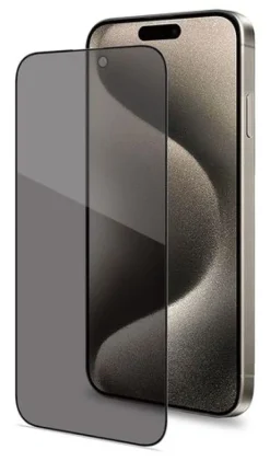 Celly PRIVACYF1081BK protezione per lo schermo e il retro dei telefoni, privacy screen per Apple iPhone 16 Pro Max