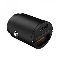 Celly ProPower CC MINI - Caricabatteria Auto USB-C PD 30W + USB-A 2.4A, 30 Watt - Nero