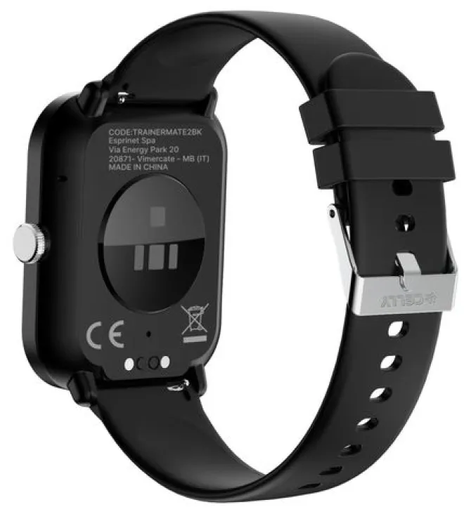 Celly Smartwatch Uomo Donna con Contapassi, Monitoraggio Salute e Allenamento