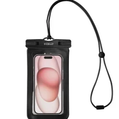 CELLY - SPLASHBAG TPU UP TO 6.9 INCHES Custodia protettiva impermeabile per smartphone - Nero