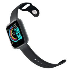 CELLY - TRAINERBEATOR - FIT TRACKER CON DOPPIO CINTURINO, Fitness tracker, Display LCD Transflettivo 1,44",15GB - Nero