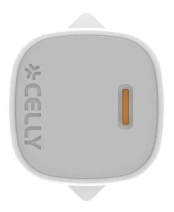 Celly UPTC1USBC25WCTC Caricatore USB-C 25W Bianco per Smartphone e Tablet