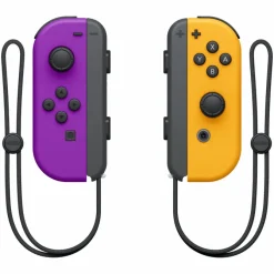 Controller Nintendo Switch Set da 2 Joystick, Viola Neon e Arancione Neon
