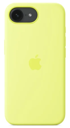 Custodia Apple Silicone per iPhone 16e Neon Yellow – Protezione elegante e sicura