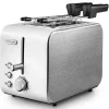 DeLonghi CTX 2203.W 2fetta/e 550W Argento, Bianco tostapane