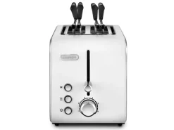 DeLonghi CTX 2203.W 2fetta/e 550W Argento, Bianco tostapane
