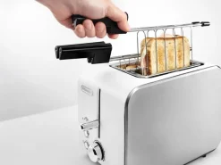 DeLonghi CTX 2203.W 2fetta/e 550W Argento, Bianco tostapane