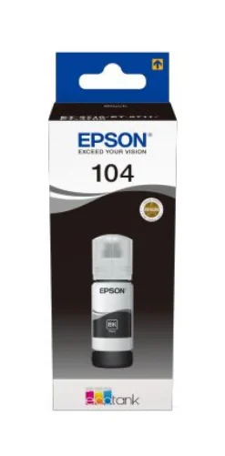 EPSON - 104 FLACONE DI INCHIOSTRO ECOTANK T00P1 NERO, Compatibile con Epson EcoTank ET-2710, 2711, ET-4700