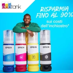 EPSON - 104 FLACONE DI INCHIOSTRO ECOTANK T00P1 NERO, Compatibile con Epson EcoTank ET-2710, 2711, ET-4700
