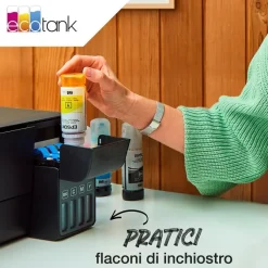 EPSON - 104 FLACONE DI INCHIOSTRO ECOTANK T00P1 NERO, Compatibile con Epson EcoTank ET-2710, 2711, ET-4700