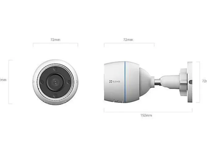 EZVIZ H3C 2MP VIDEOCAMERA WIFI FULLHD FISSA DA ESTERNO