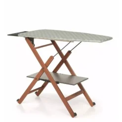 Foppapedretti - Asse da Stiro Pieghevole 1020x490 mm Rotelle Noce Assai Evo Noce