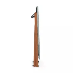 Foppapedretti - Asse da Stiro Pieghevole 1020x490 mm Rotelle Noce Assai Evo Noce