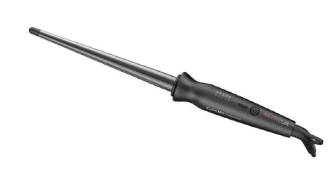 GAMA Ferro Conico Salon Curl Arricciacapelli Conico, 30W, 5 temperature, Titanium, Riscaldamento Istantaneo