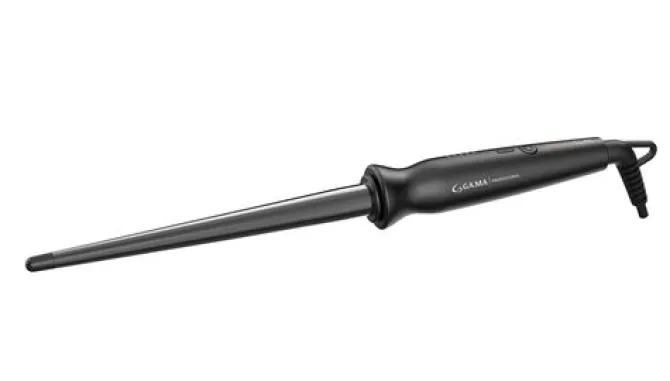 GAMA Ferro Conico Salon Curl Arricciacapelli Conico, 30W, 5 temperature, Titanium, Riscaldamento Istantaneo