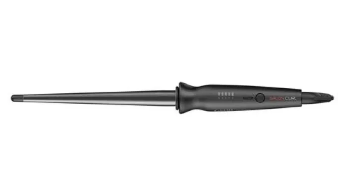 GAMA Ferro Conico Salon Curl Arricciacapelli Conico, 30W, 5 temperature, Titanium, Riscaldamento Istantaneo