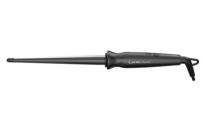 GAMA Ferro Conico Salon Curl Arricciacapelli Conico, 30W, 5 temperature, Titanium, Riscaldamento Istantaneo