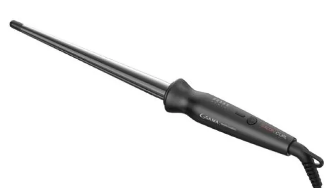 GAMA Ferro Conico Salon Curl Arricciacapelli Conico, 30W, 5 temperature, Titanium, Riscaldamento Istantaneo