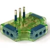Garanti 82252-E adattatore per presa di corrente Tipo L (IT) Verde, Trasparente
