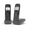 Gigaset AS490 Duo Telefono analogico/DECT Identificatore di chiamata Nero