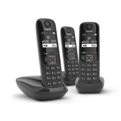 Gigaset AS690 Trio Telefono DECT Identificatore di chiamata Nero