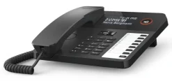 Gigaset DESK 600 Telefono Fisso Analogico Nero con Rubrica 100 Contatti