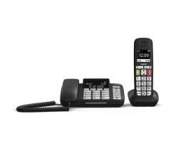 Gigaset DL780 Plus Duo Telefono a Filo + Cordless Nero