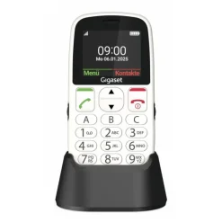 Gigaset GL395 5,59 cm (2.2"), EasyPhone Cellulare semplificato per anziani, Sim singola, Bluetooth, 90g - Bianco