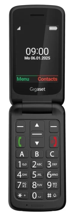 Gigaset GL595 - Easy phone telefono semplificato per anziani - Nero