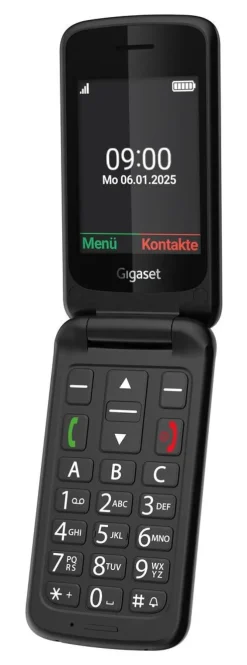 Gigaset GL595 - Easy phone telefono semplificato per anziani - Nero