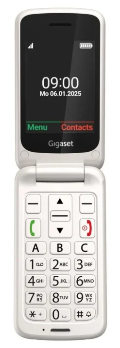 Gigaset GL595, Telefono semplificato Easy Phone, 800 mAh - Bianco