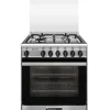 Glem Gas SA664VI Cucina e Forno ventilato a Gas, 4 fuochi, Classe A, 67 Litri, Sistema Safe Touch, 60x60x90cm - Acciaio Inox