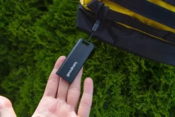 GoodRam - Disco rigido SSD esterno da 1TB - USB 3.2 Gen. 2x2 Tipo-C - Move Ridge Nero - Velocità di lettura fino a 2000MB/s, velocità di scrittura fino a 2000MB/s - Custodia in metallo - 75×32×9,5mm