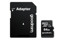 GOODRAM microSD 64GB GOODRAM SDXC c10 UHS-I/U1 M1AA con adattatore 100R/10W - M1AA-0640R12