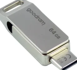 GOODRAM PEN DRIVE 64GB GOODRAM USB 3.2/TYPE C DualDrive ODA3 SILVER 60R/20W - ODA3-0640S0R11