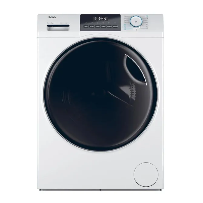 Haier Serie 1, Lavasciuga 10+6 KG, 20% più efficente della classe A, 1600 giri, Bianco, Inverter, Refresh, HWD100-BP16929AS