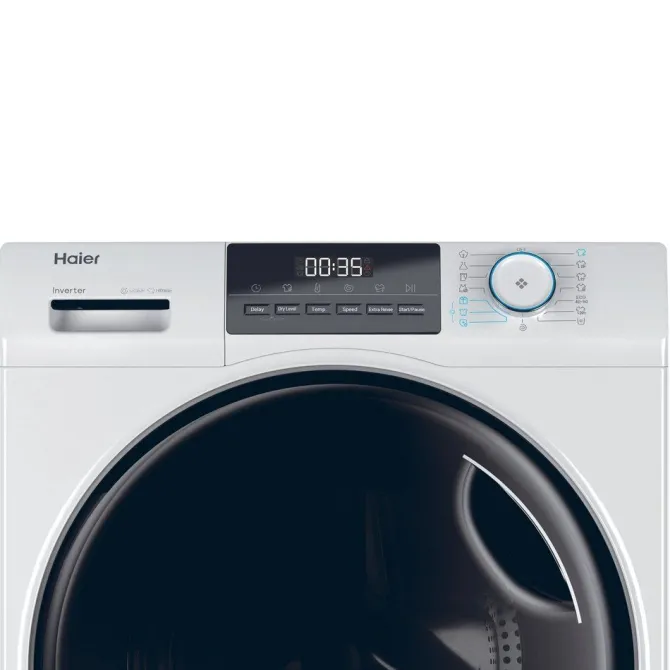 Haier Serie 1, Lavasciuga 10+6 KG, 20% più efficente della classe A, 1600 giri, Bianco, Inverter, Refresh, HWD100-BP16929AS