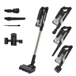 Hoover HF610P 011 Aspirapolvere elettrica Secco,660 Watt, 2200 POWERTIME, 0,7 Litri, autonomia 40 minuti - Nero